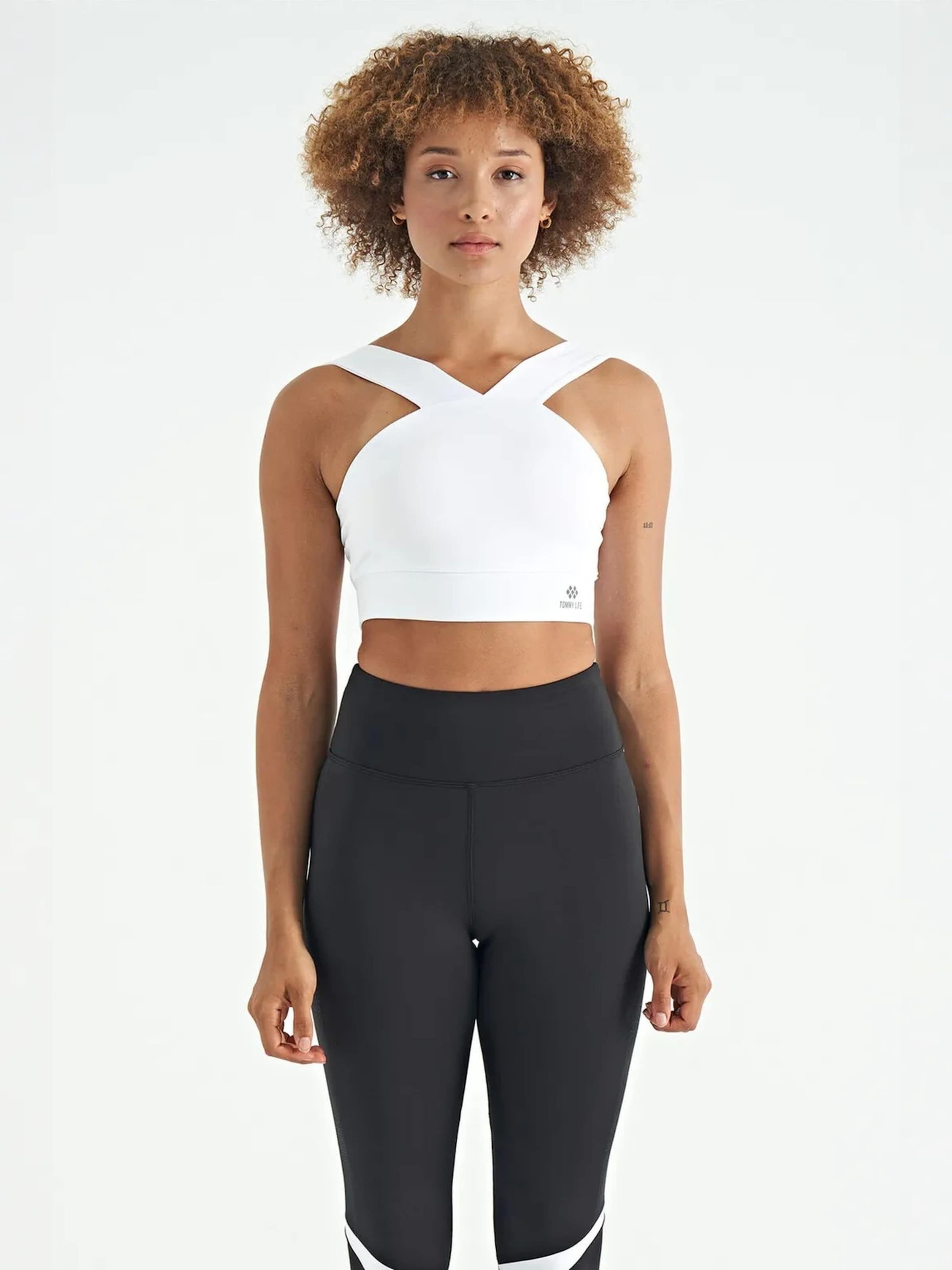 Haut de sport Tommy Life en blanc : devant
