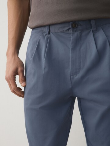 Next Loosefit Bandplooibroek in Blauw