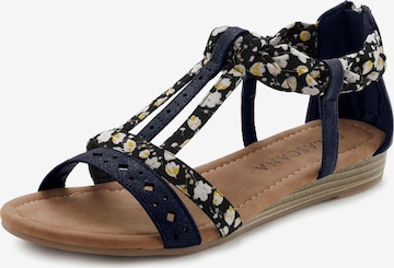 Sandalo di LASCANA in nero: frontale