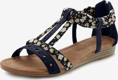 LASCANA Sandaalit värissä keltainen / musta / valkoinen, Tuotenäkymä
