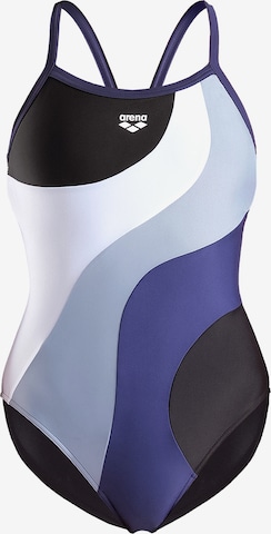 juoda ARENA Biustjė Maudymosi kostiumėlis 'MULTI SLICES': priekis