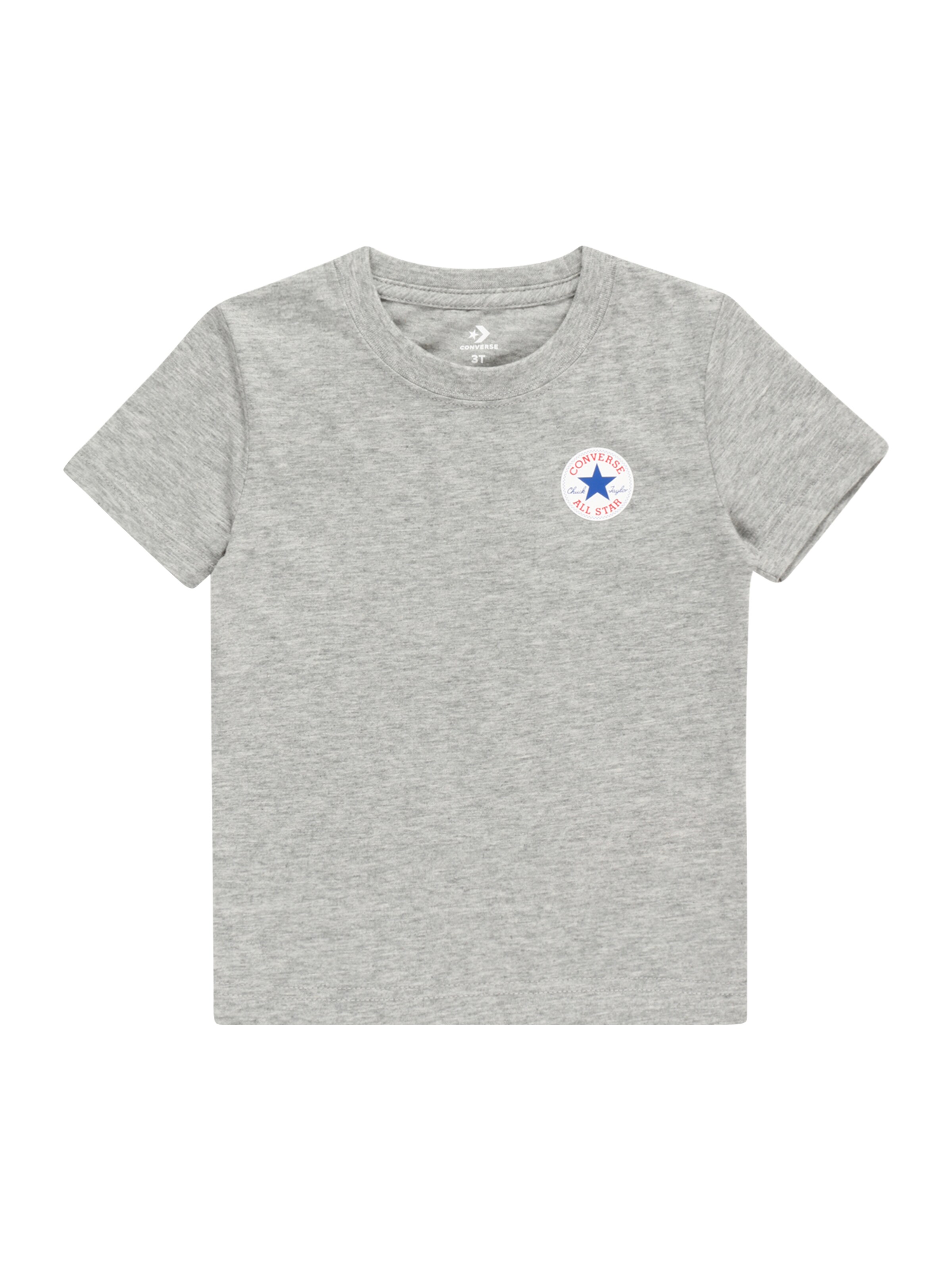 CONVERSE Тениска в сиво: отпред