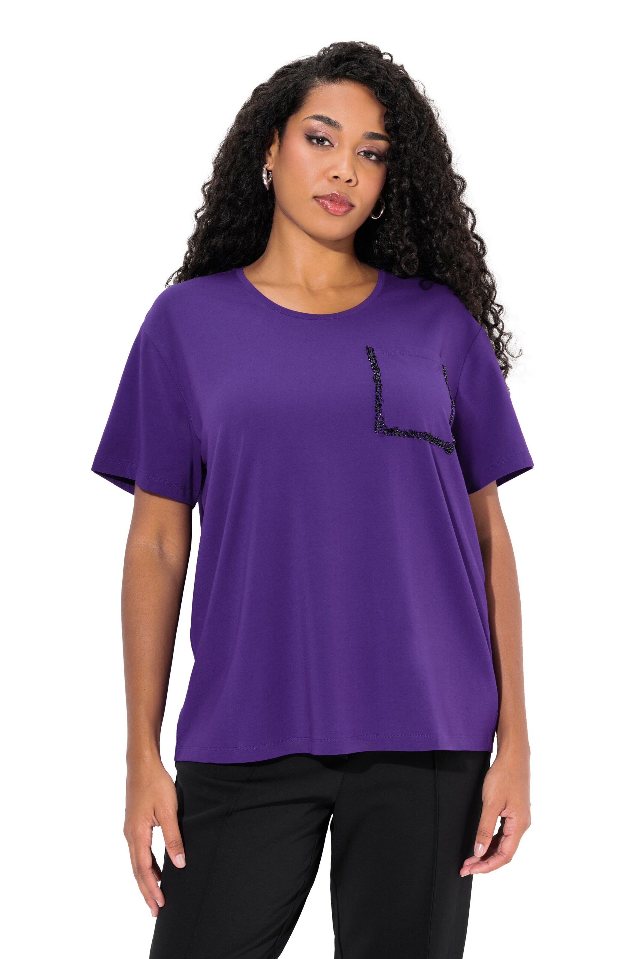 Ulla Popken Shirt in Lila: Vorderseite