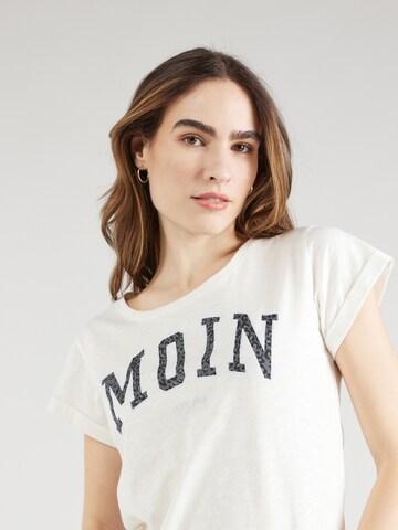Derbe Shirt 'Moin' in Wit