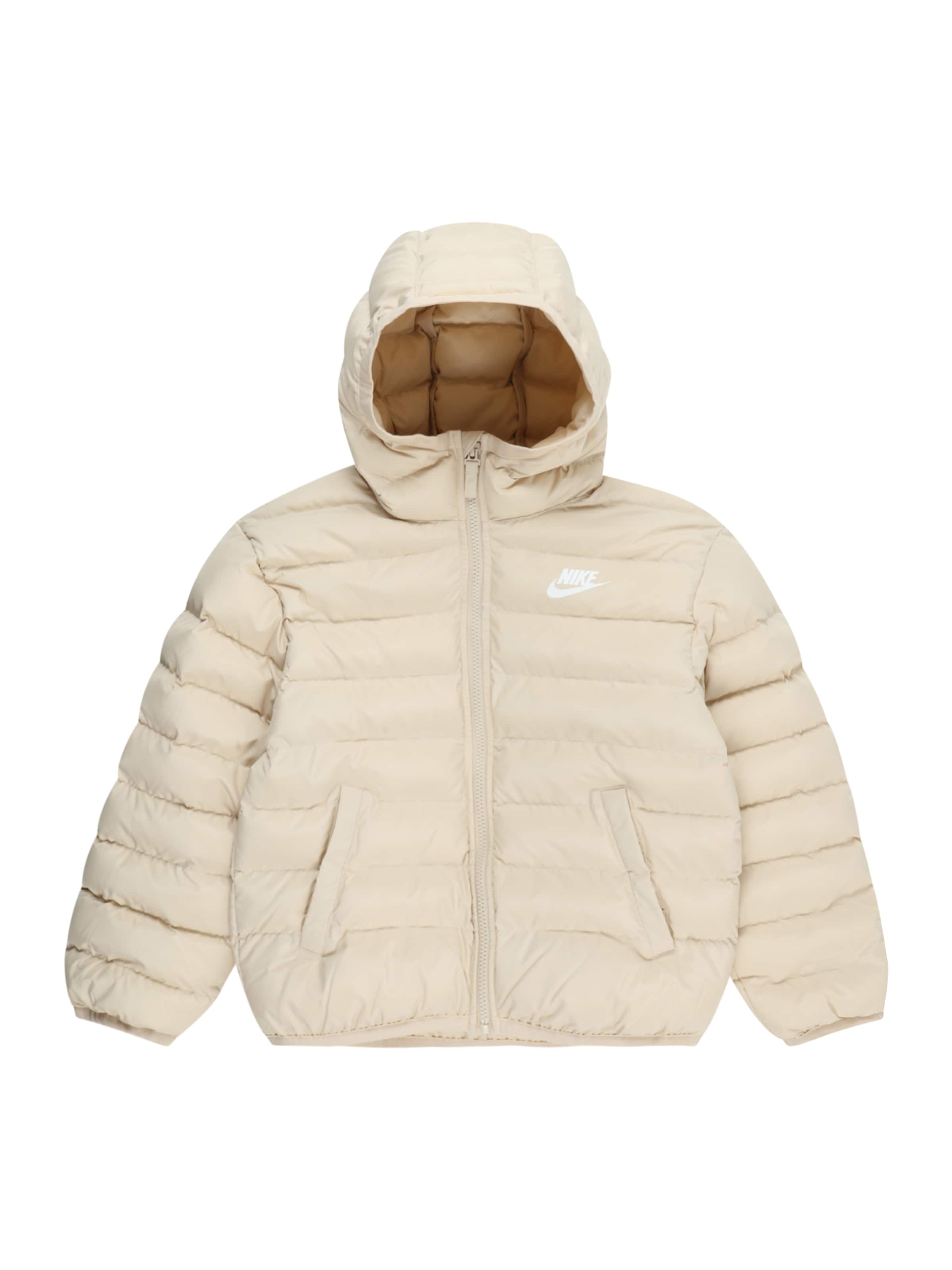 Nike Sportswear Zimní bunda – béžová: přední strana