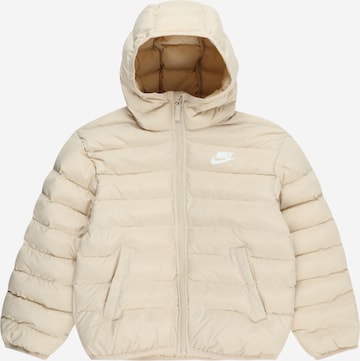 Nike Sportswear Jacke in Beige: predná strana