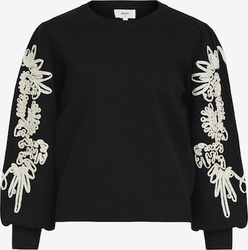 Pull-over OBJECT en noir : devant