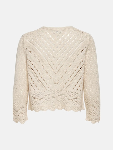 JDY Gebreid vest 'JDY JDYSUN 3/4 CROPPED CARDIGAN KNT NOOS CARDIGAN' in Beige