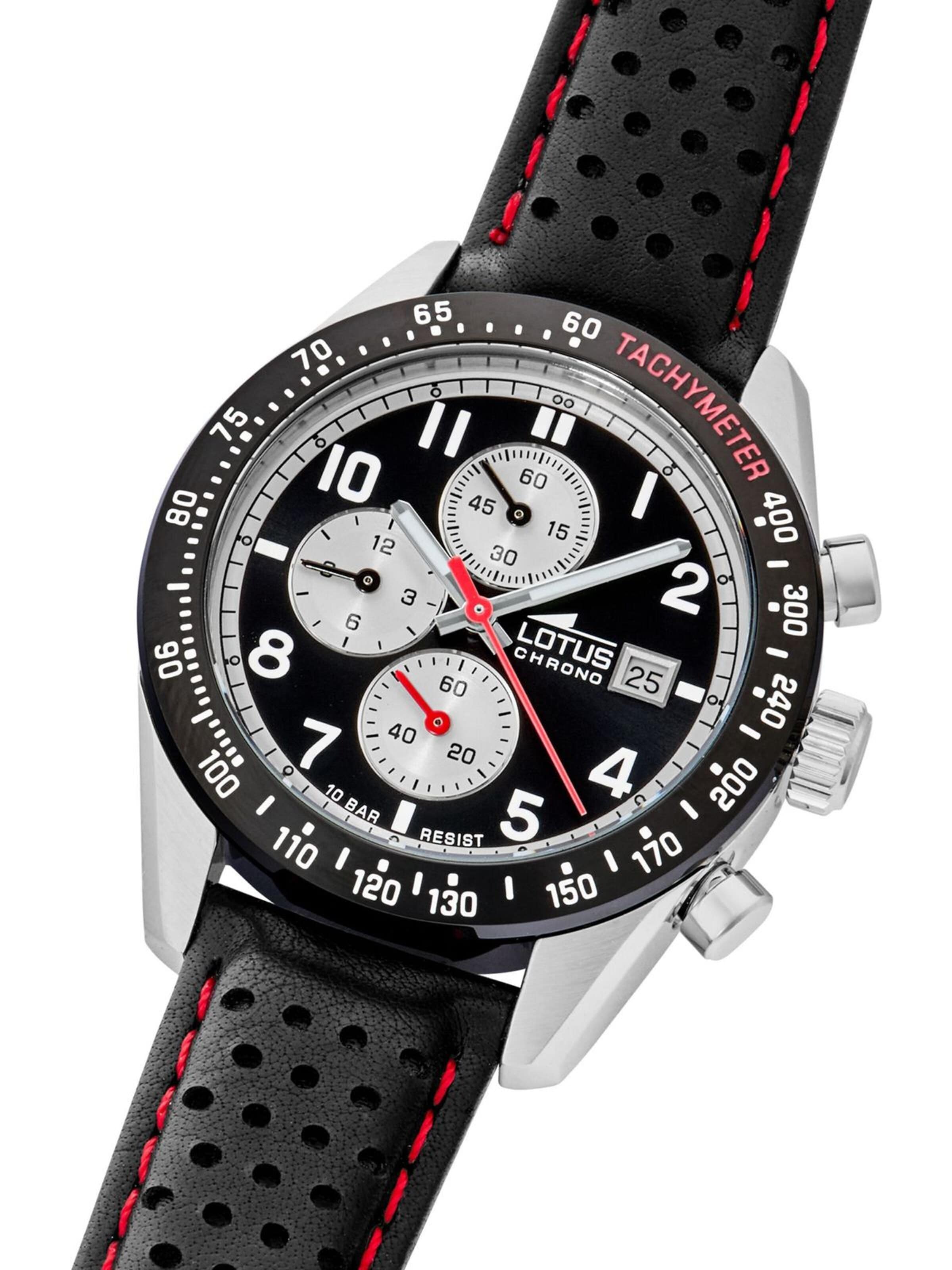 Lotus Analoog horloge 'Chronograph Chrono' in Zwart
