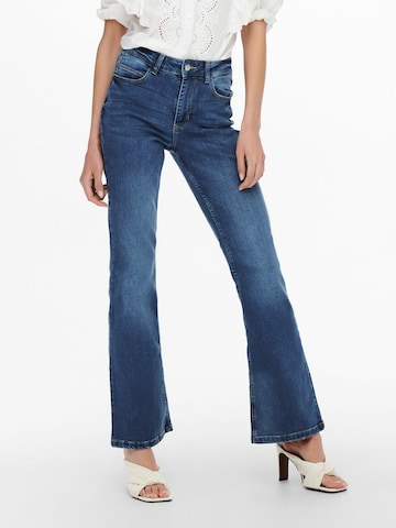 JDY Flared Jeans 'FLORA NEELA' in Blauw