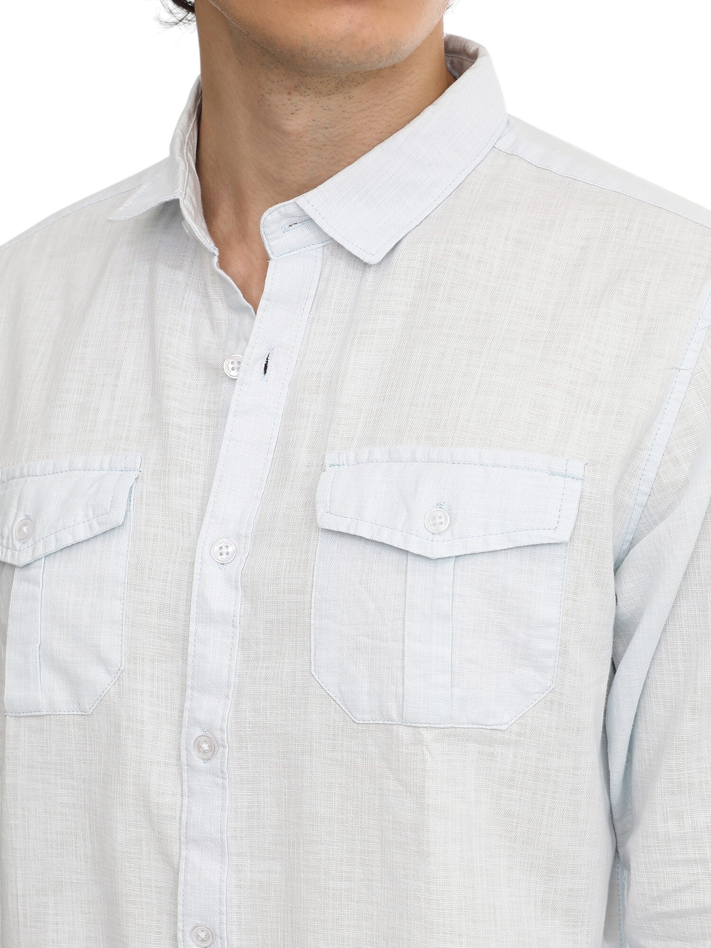 Campus Sutra Средняя посадка Рубашка ' Zeruiah ' в Синий