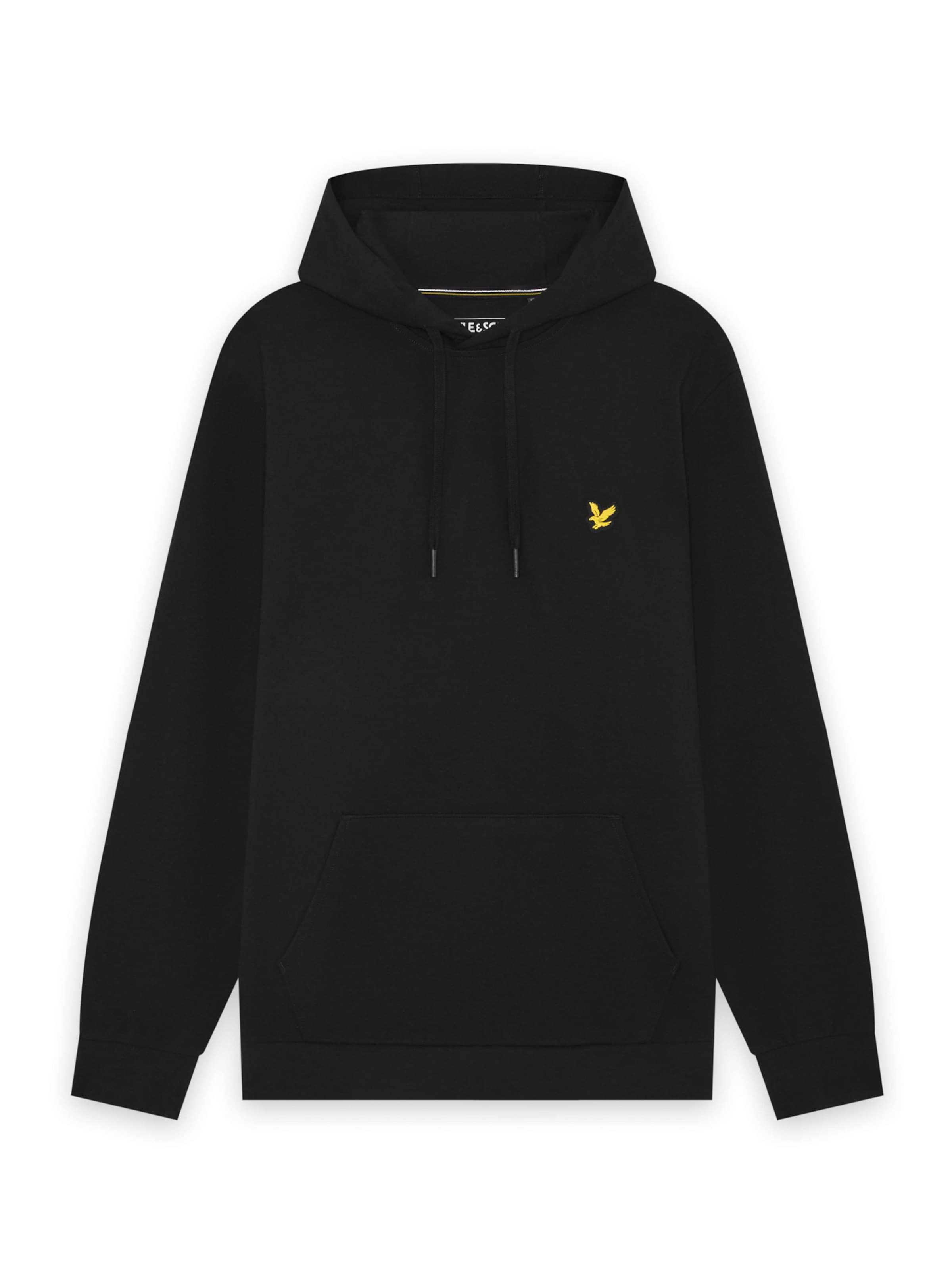 Lyle & Scott Sweatshirt 'Fly' in Zwart: voorkant