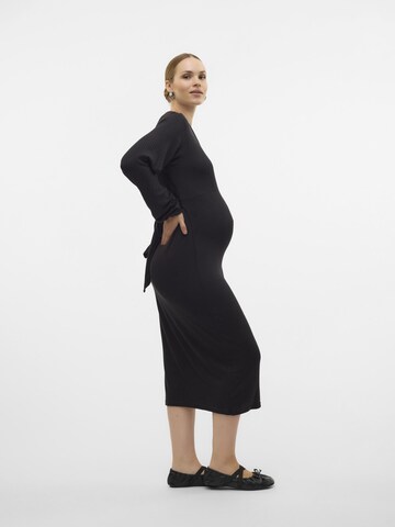 Robes en maille MAMALICIOUS en noir