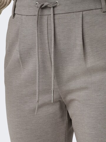 ONLY Slimfit Broek 'ONLPoptrash' in Grijs