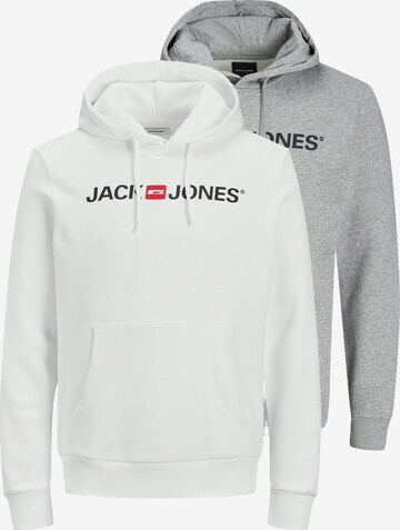 JACK & JONES Sweatshirt 'Corp' in Silver: front