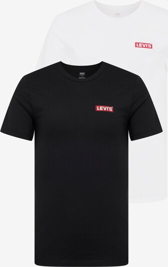 LEVI'S ® Camiseta '2Pk Crewneck Graphic' en rojo / negro / blanco, Vista del producto