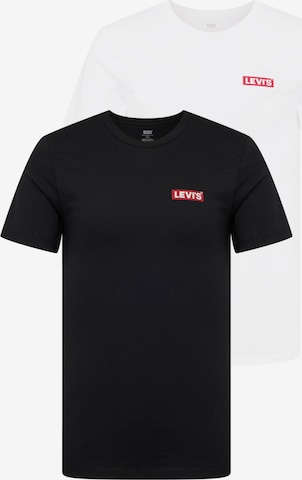 LEVI'S ® Тениска '2Pk Crewneck Graphic' в черно: отпред