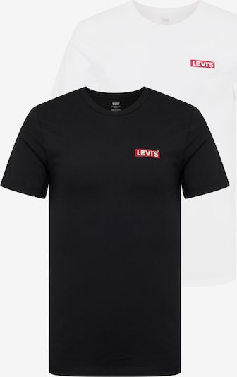LEVI'S ® Majica '2Pk Crewneck Graphic' u crvena / crna / bijela, Pregled proizvoda
