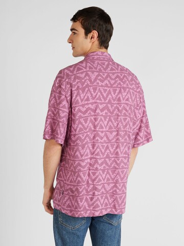 QUIKSILVER Regular fit Button Up Shirt 'BOGFOLD' in Purple
