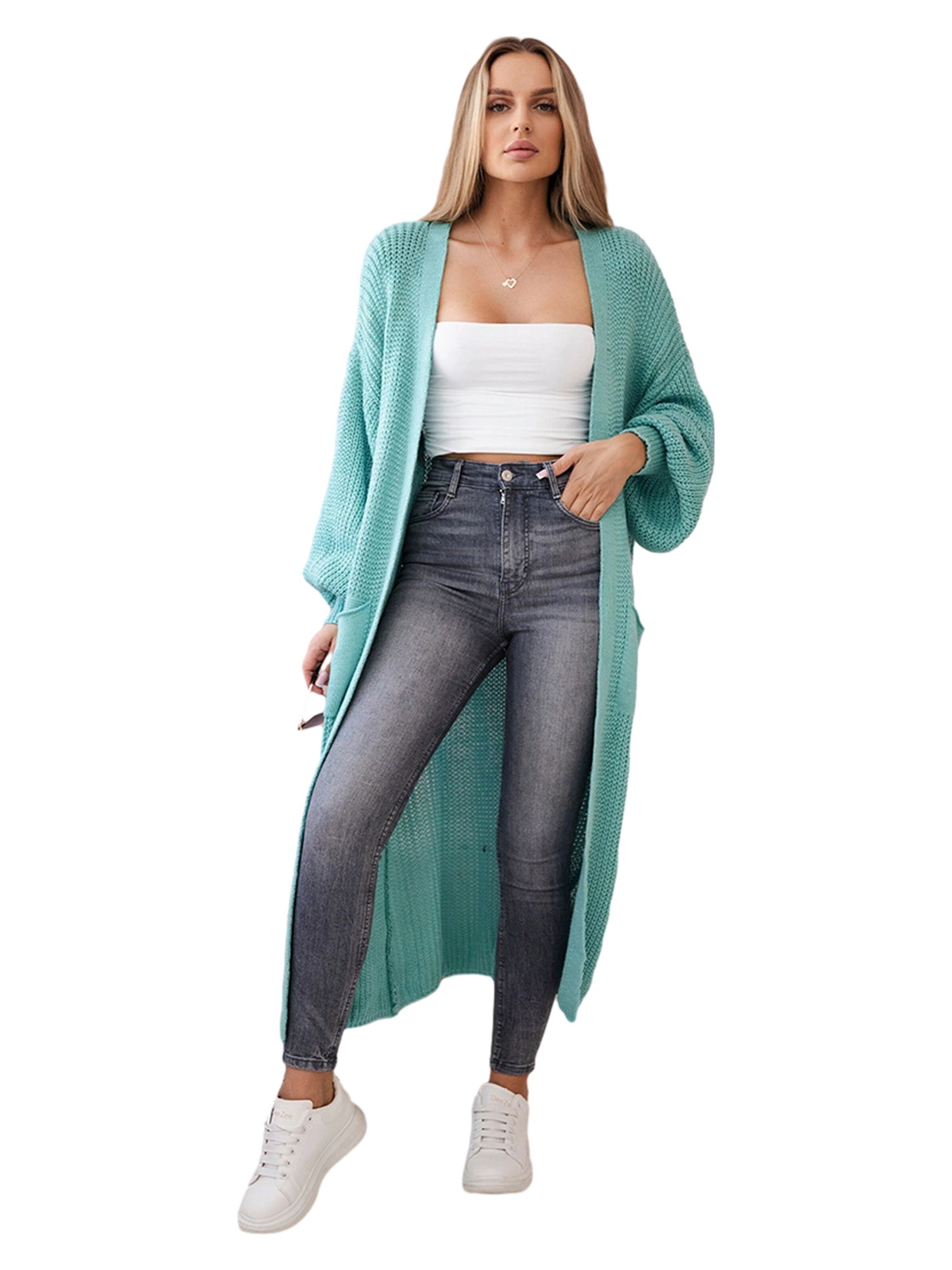 Lumera Kardigán 'Rubis' - Zelená: predná strana