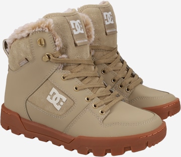 DC Shoes - Botines con cordones 'MANTECA 4' en beige: frente