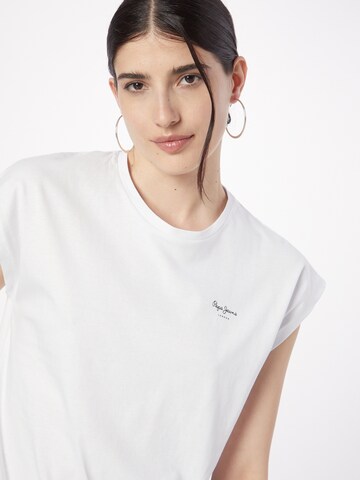 Pepe Jeans Μπλουζάκι 'Bloom' σε λευκό