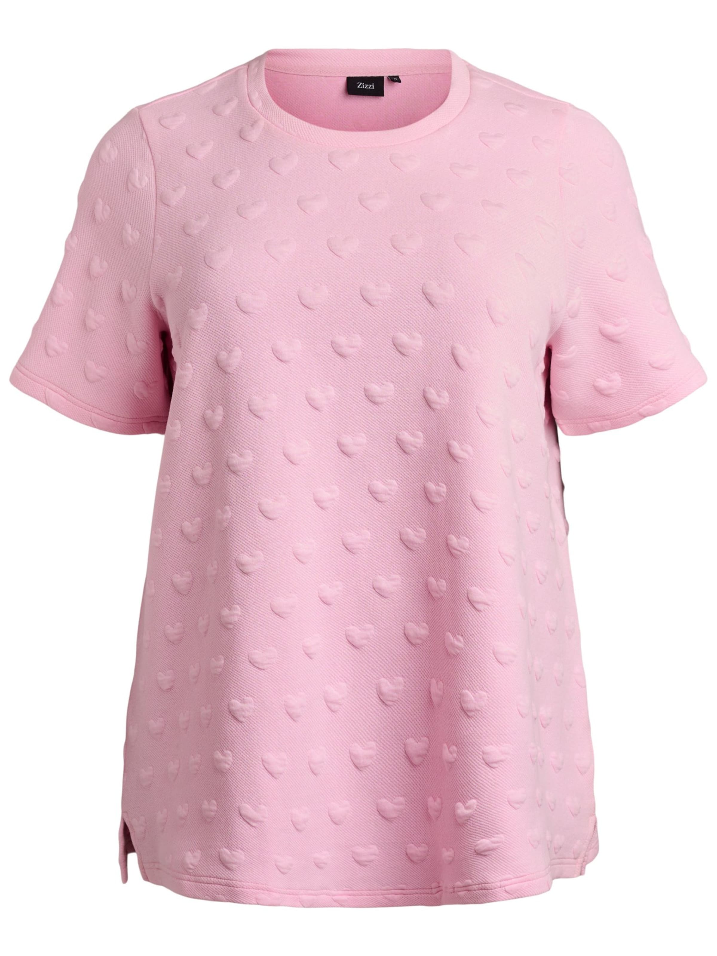 Zizzi Shirt 'MThyra' in Roze: voorkant