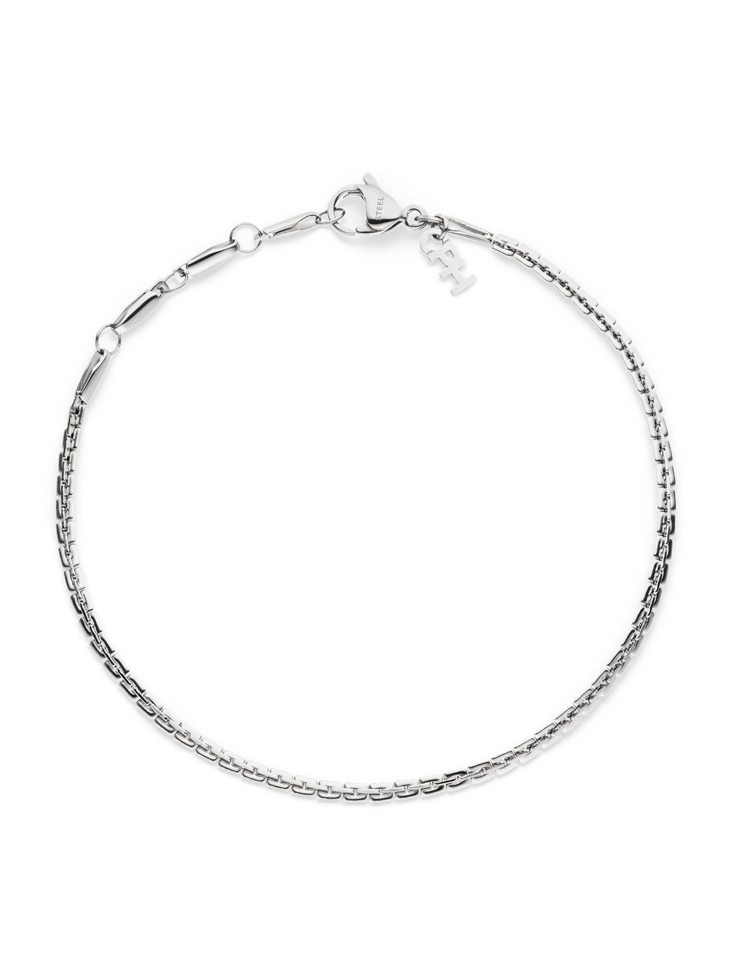 Copenhagen Studios Bracelet 'Fine Edgy' in Silver: front