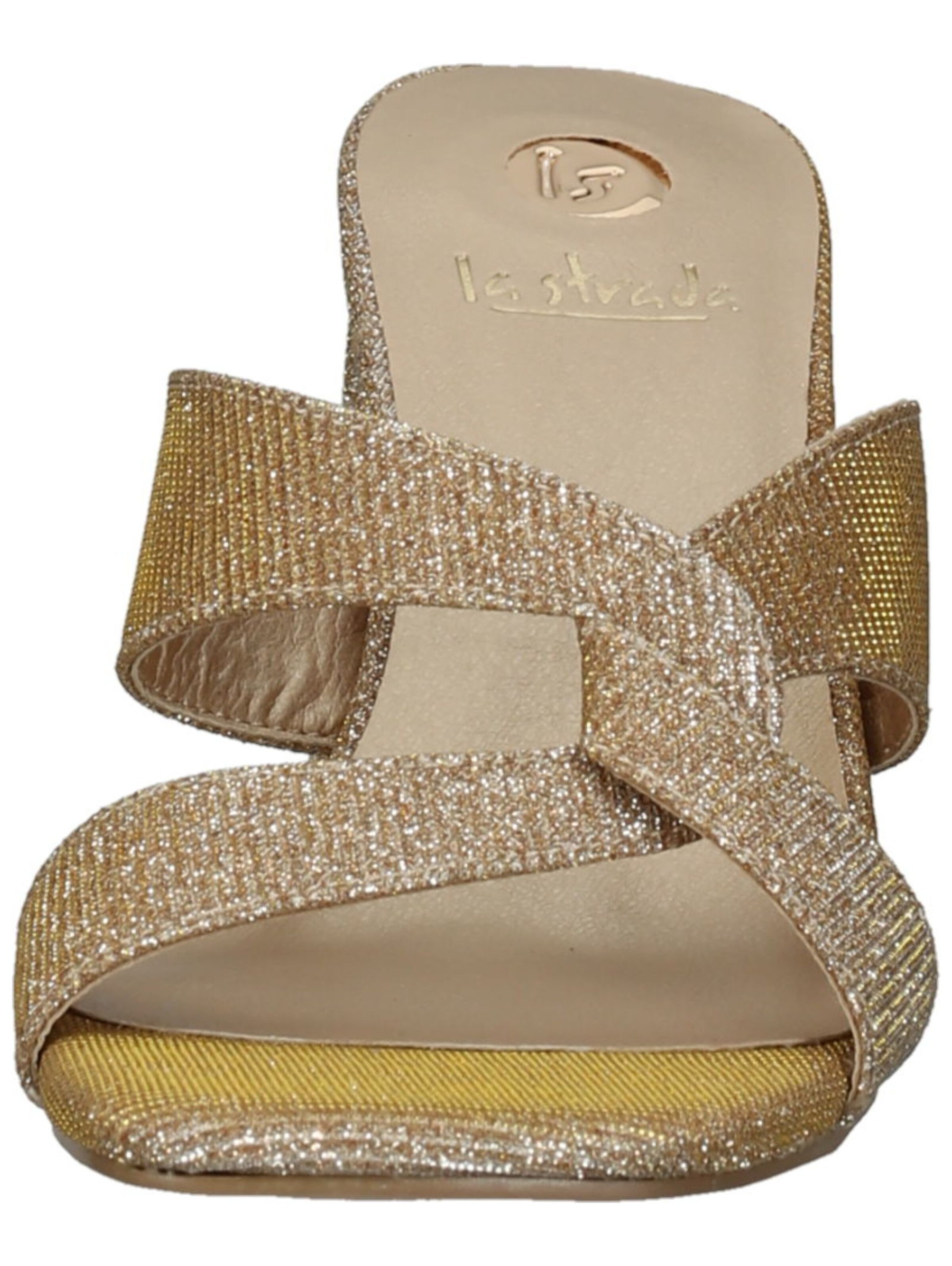 LA STRADA Pantolette in Beige