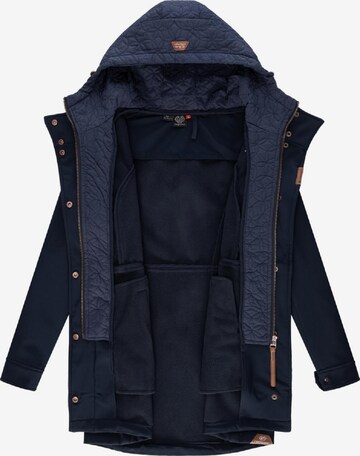 Manteau fonctionnel 'Ybela' Ragwear en bleu