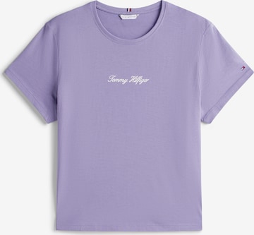 Tommy Hilfiger Curve Футболка 'CLASSIC' в Лиловый: спереди