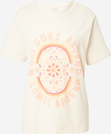 T-shirt Cotton On en beige : devant