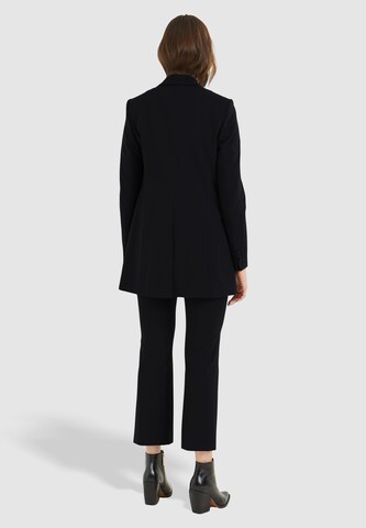 MARC AUREL Boot cut Pleated Pants in Black