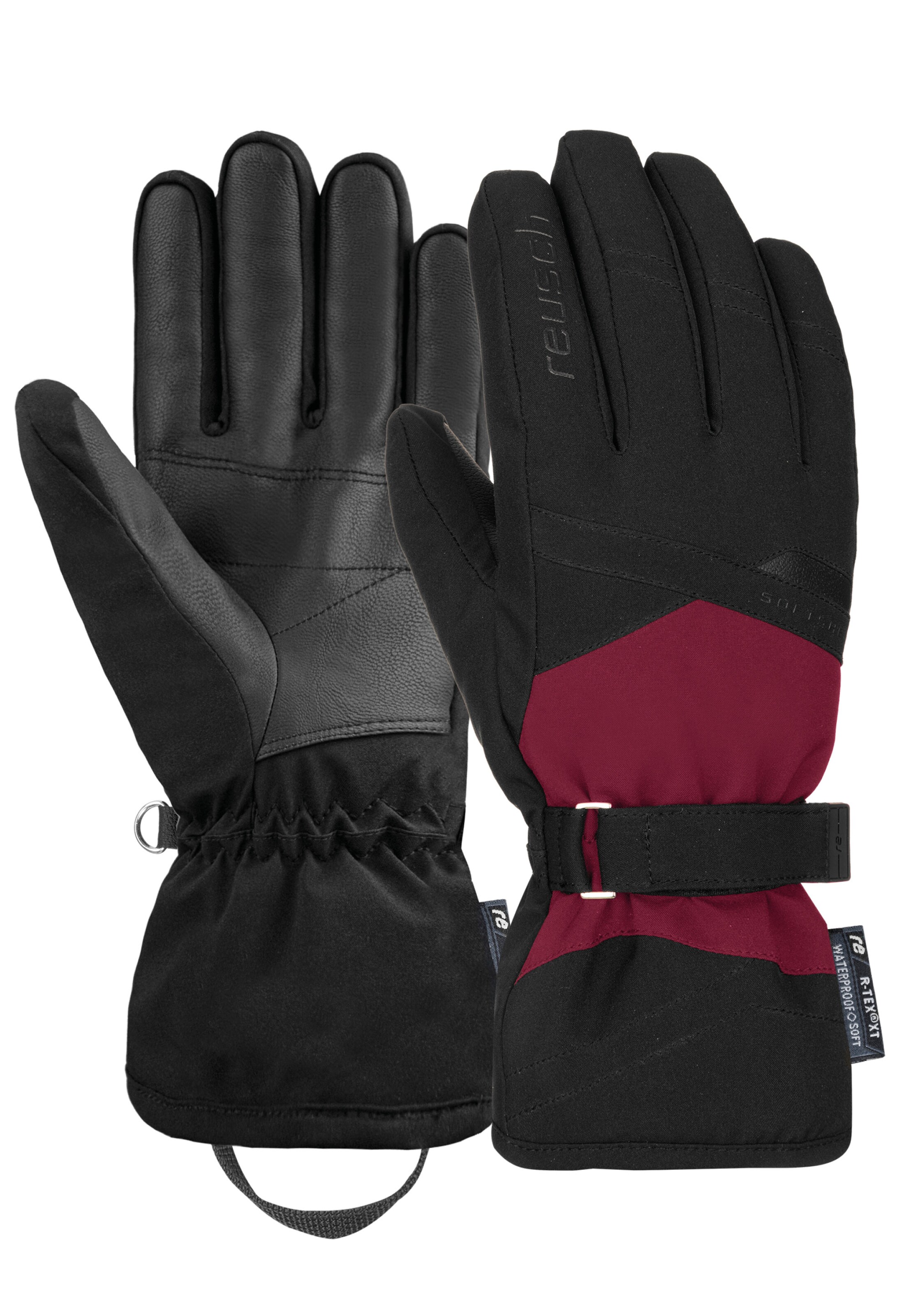 REUSCH Athletic Gloves in Red: front