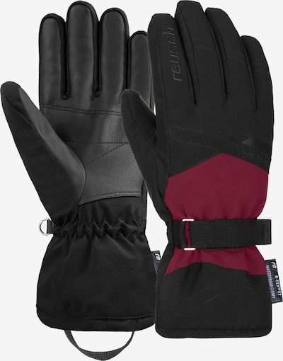 REUSCH Sporthandschuhe in dunkelrot / schwarz, Produktansicht