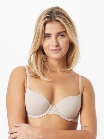 Tommy Hilfiger Underwear T-shirt Bra 'DEMI' in Beige: front