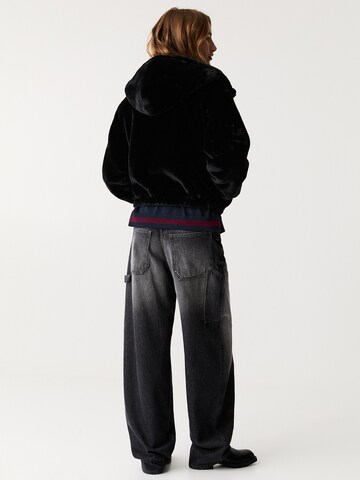 Veste mi-saison Pull&Bear en noir
