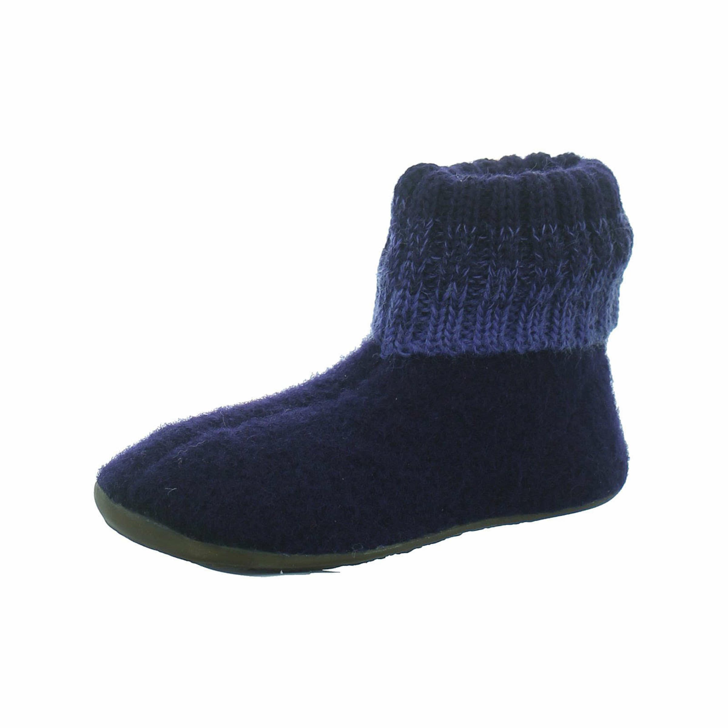 HAFLINGER Slippers in Blue: front