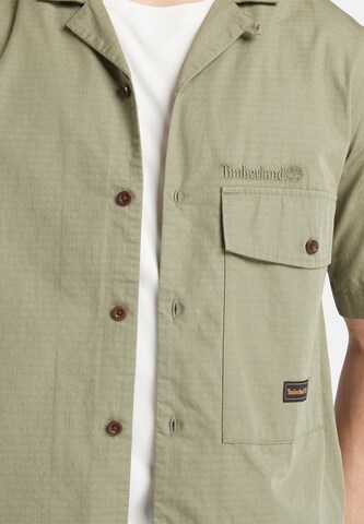 TIMBERLAND Regular fit Риза в зелено