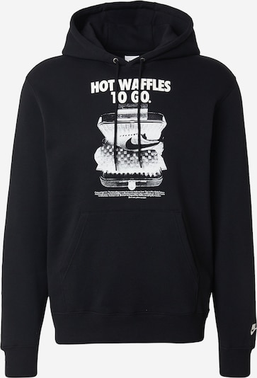 Nike Sportswear Sweater majica 'Club' u crna / bijela, Pregled proizvoda