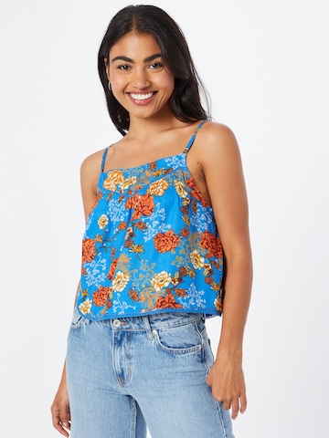 Superdry - Top em azul: frente