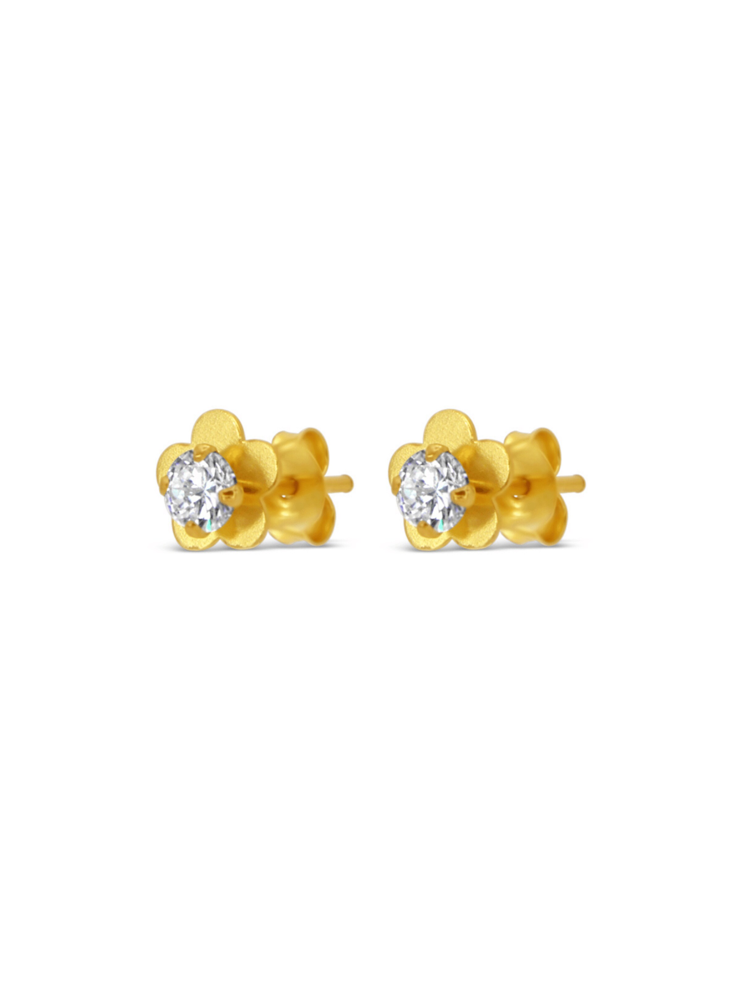 ARS-ARGENTI Earrings 'BRILLANT FLOWER' in Gold