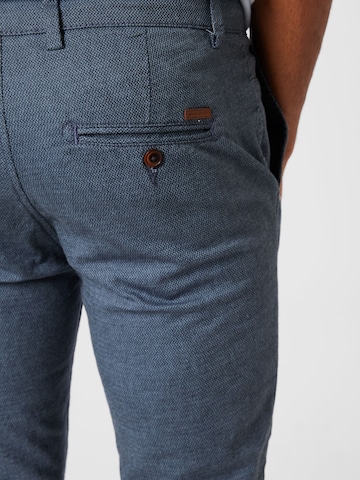 JACK & JONES - Slimfit Calças chino 'Marco' em azul