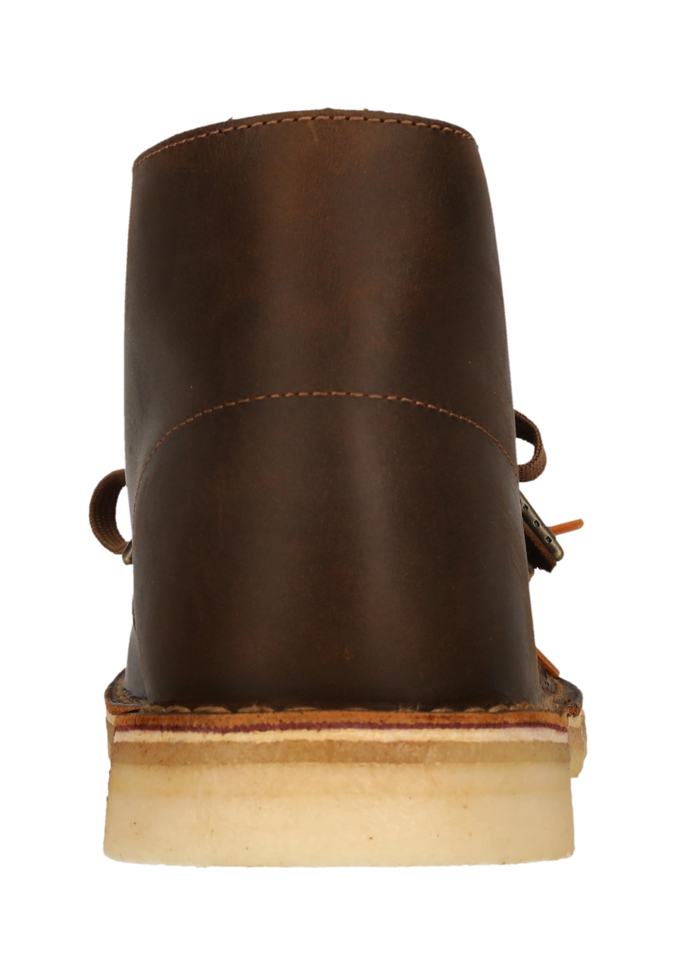 CLARKS Schnürschuhe 'Desert Boot Beeswax' in Braun