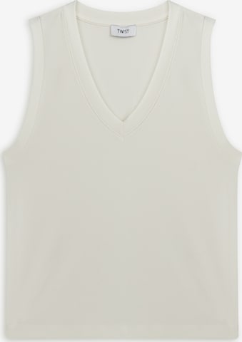 Twist Top in Beige: Vorderseite