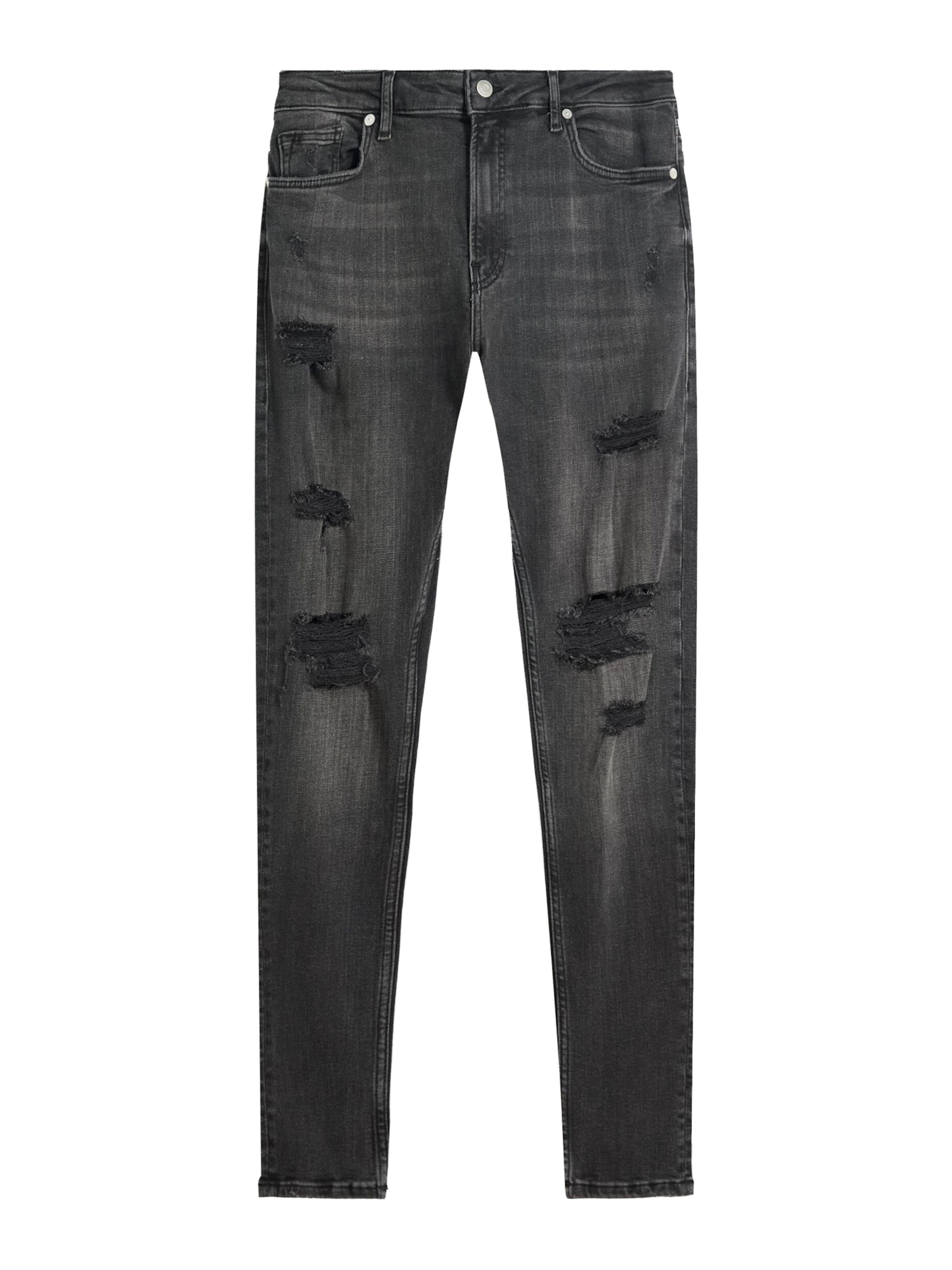 Bershka Skinny Jeansy w kolorze czarny: przód