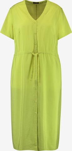 SAMOON Платье-рубашка в Зеленый: спереди