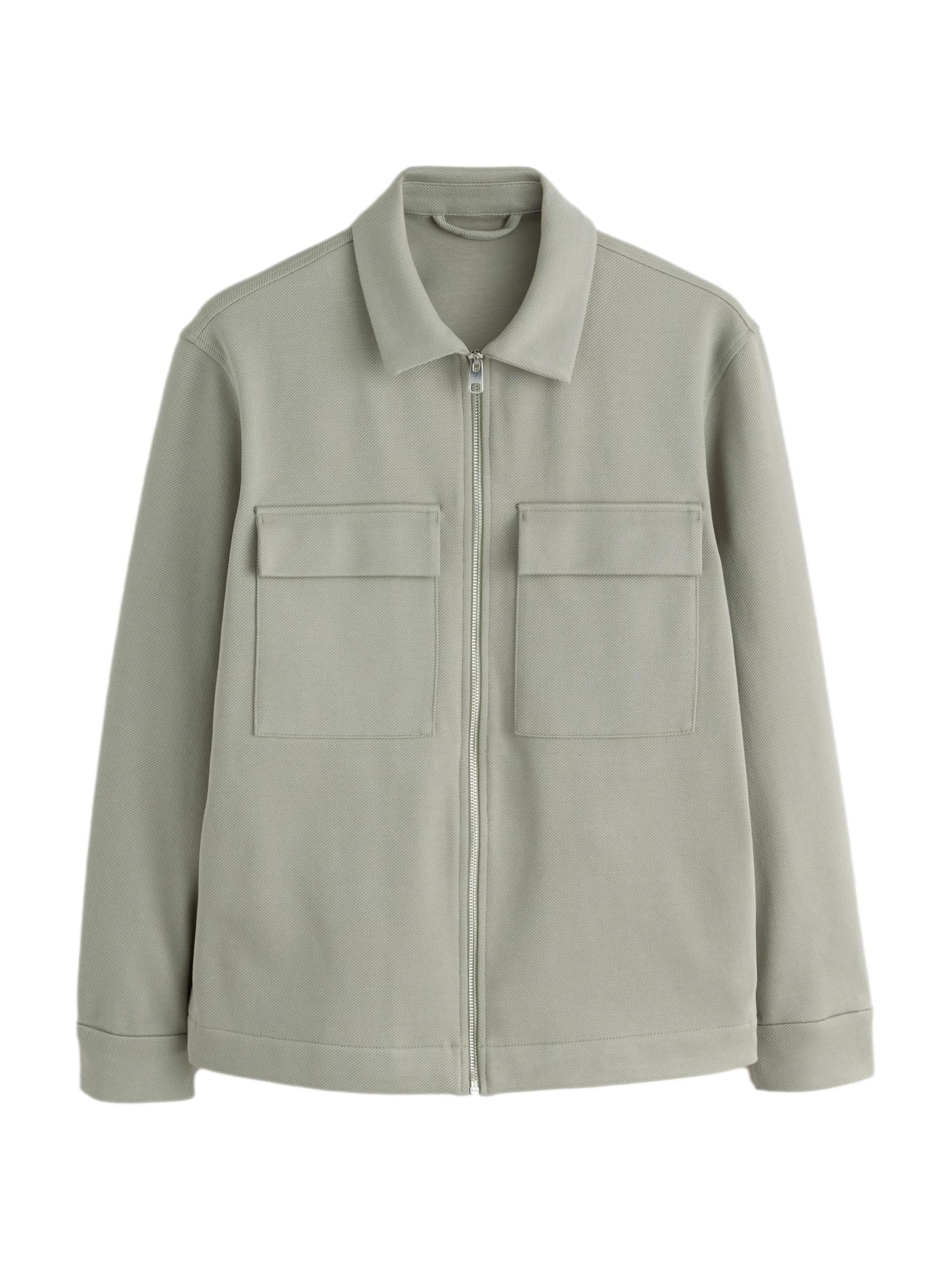 Next Välikausitakki 'N. Premium' värissä vihreä: etupuoli