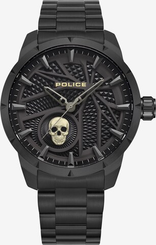 POLICE Analog Watch 'NEIST SKULL' in Grey: front