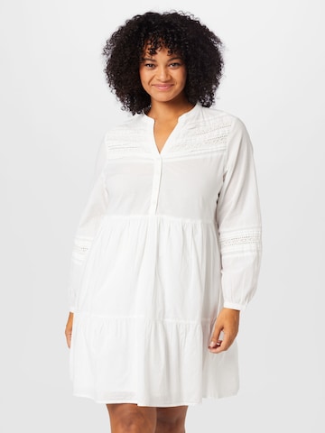 ABOUT YOU Curvy Shirt Dress 'Carmen' in White: front